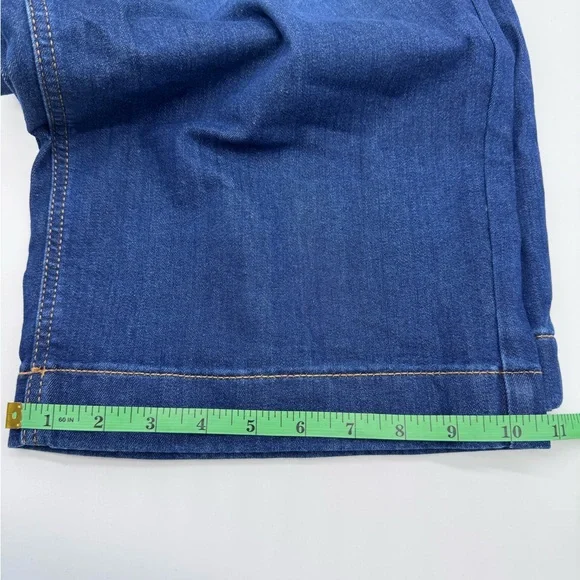 Torrid Cropped Wide Leg‎ High Rise Button-Fly Jeans, Dark Wash, Size 18 - Picture 11 of 12